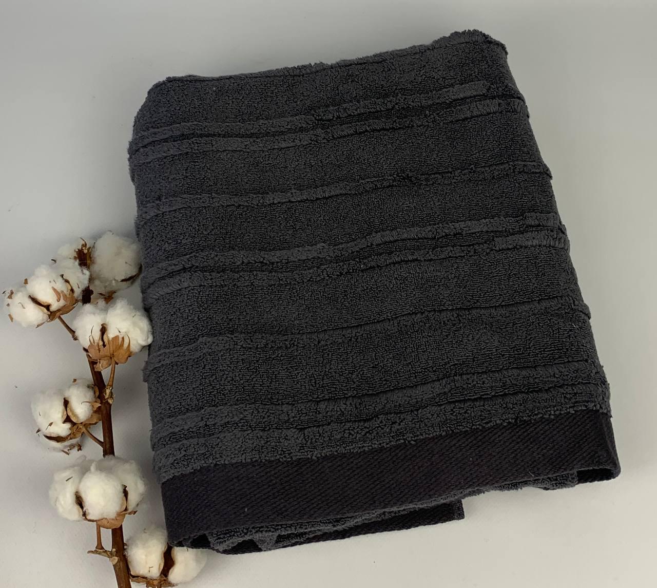 Рушник Pupilla Microcotton Cevher 70x140 см Dark Grey (CN34191) - фото 1