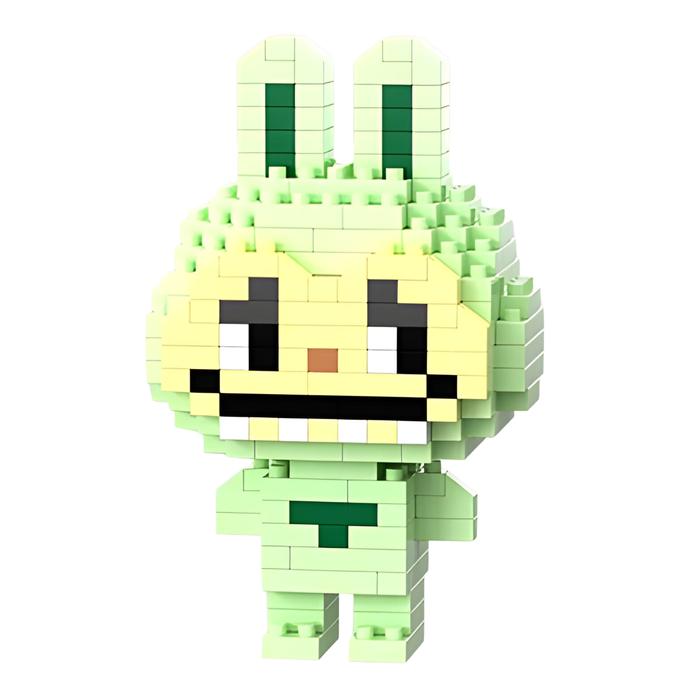 Конструктор Bricks Зайчик Лабубу 245 деталей Зеленый (E3060)