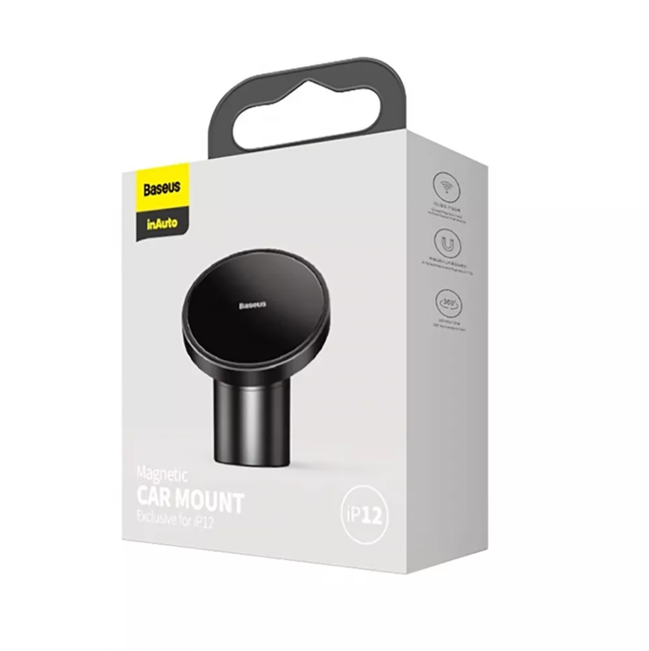 Тримач автомобільний Baseus NeoGravity Magnetic Car Mount Exclusive for IP12 Black Автотримач для телефону Чорний - фото 9