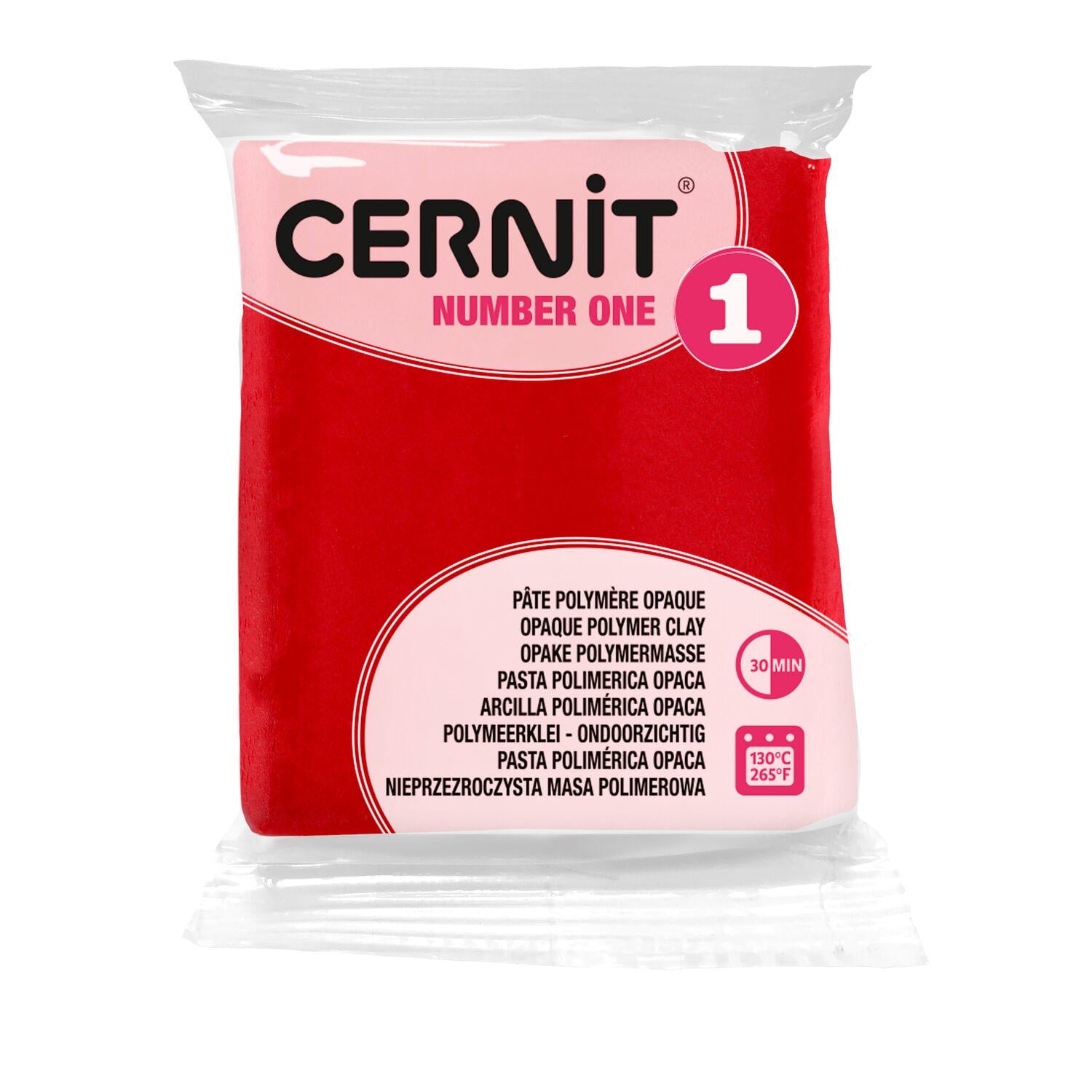 Глина полимерная Cernit Number One 56 г Рождественский красный (CE0900056463)