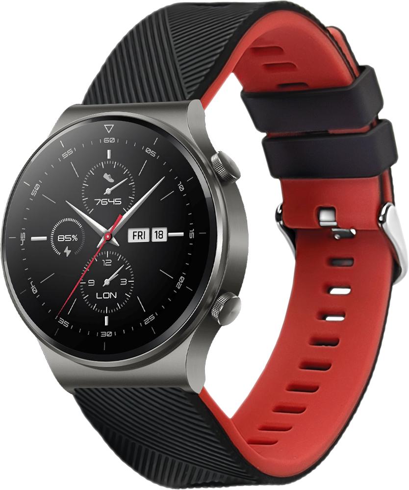 Ремешок Luminic для Huawei Watch GT 2 Pro Black/Red (26680-44)