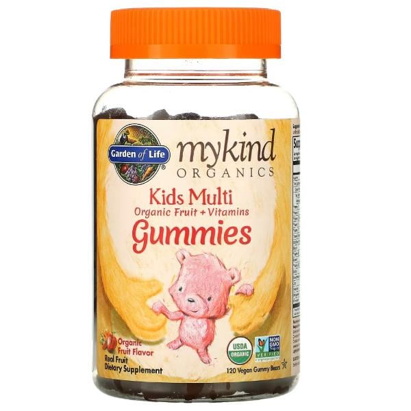 Вітамінно-мінеральний комплекс для дітей Garden of Life MyKind Organics Kids Multi 120 вег. табл. Fruits (000021513)