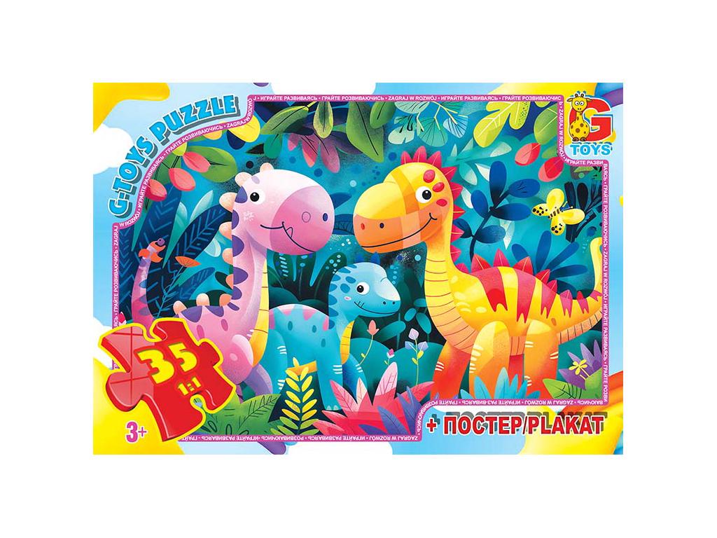 Пазли G-Toys із серії Веселі Динозаври 35 елементів (MTT-187456) Пазли G-Toys із серії Веселі Динозаври 35 елементів (MTT-187456)