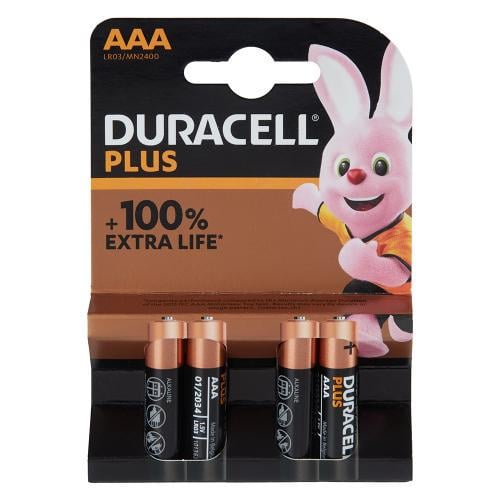 Батарейка Duracell лужна LR03 AAA в блістері 4 шт. (00000064653)