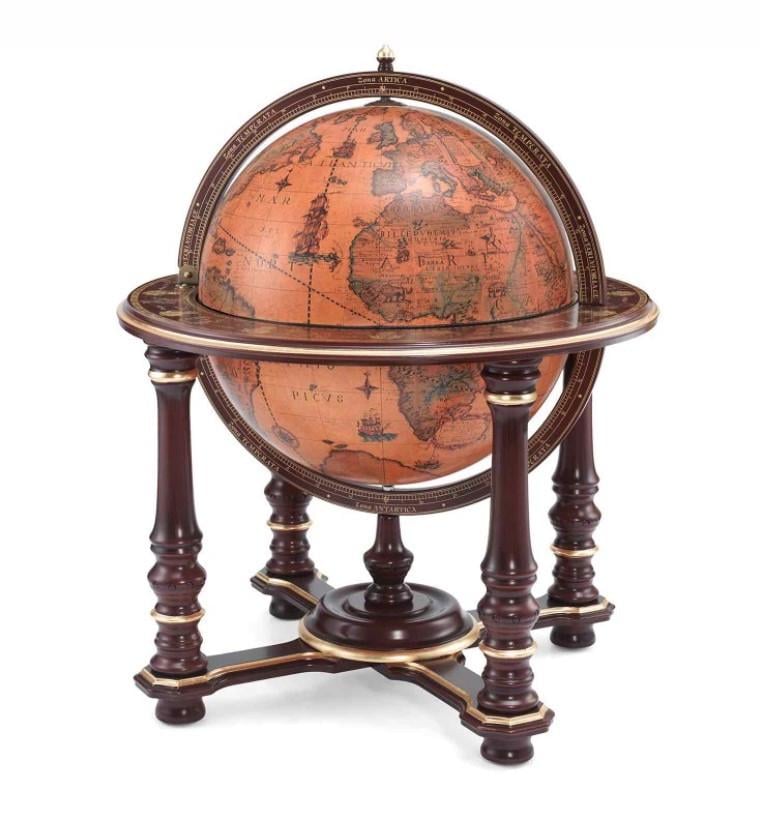 Глобус-бар напольный Zoffoli Srl Италия Afrodite h 104x84x84 см d 60 см (248 0032)