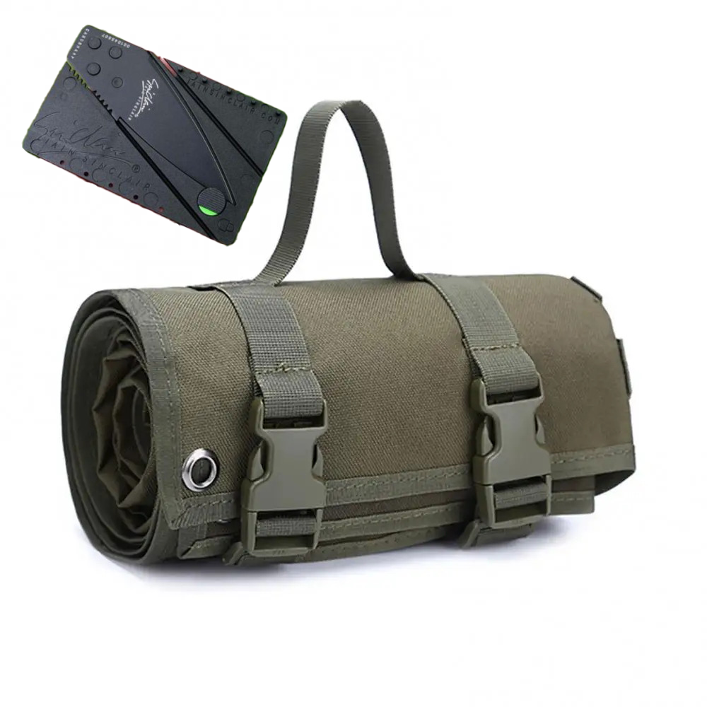 Каремат армійський Oxford 900D 200х72 см і ніж-кредитка Зелений Каремат армійський Oxford 900D 200х72 см і ніж-кредитка Зелений