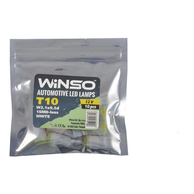 Автолампа LED Winso 12V SMD T10 W2.1x9.5d 10 шт.
