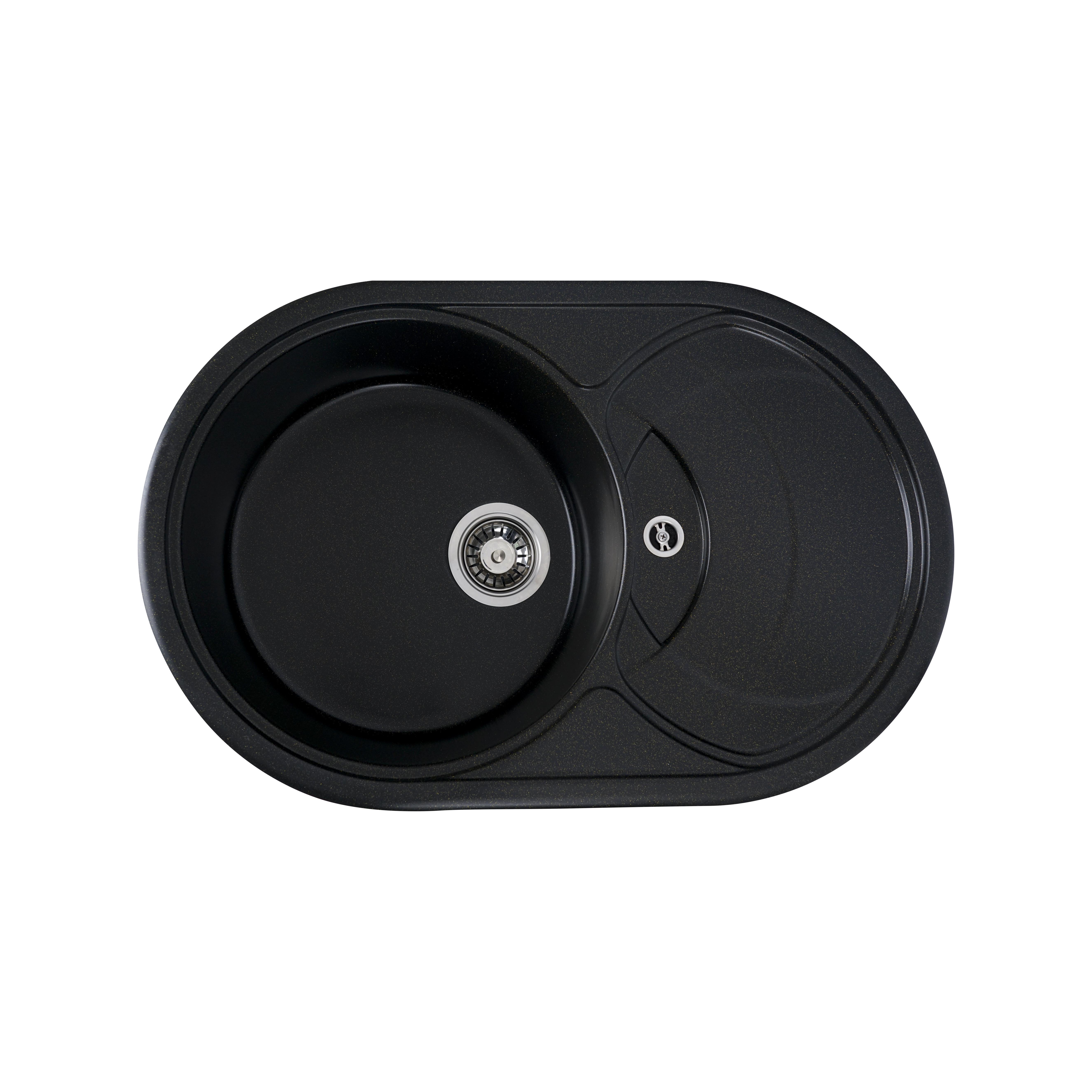 Мойка для кухни Platinum 7750 Gazzo гранит глянец Black/Gold Мойка для кухни Platinum 7750 Gazzo гранит глянец Black/Gold