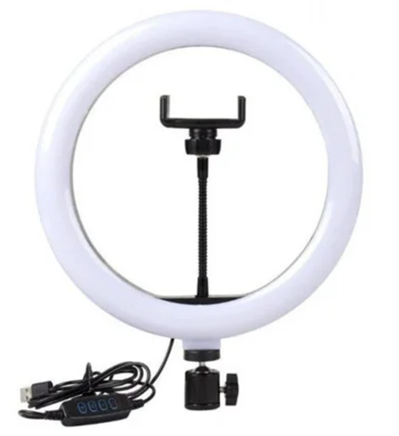 Лампа кільцева Ring Light LED з тримачем для смарфону 30 см (2425613721)