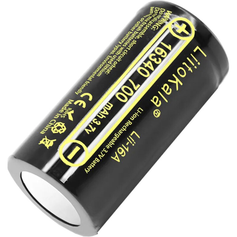 Батарейка акумуляторна LiitoKala 16340 700 mAh 16-A