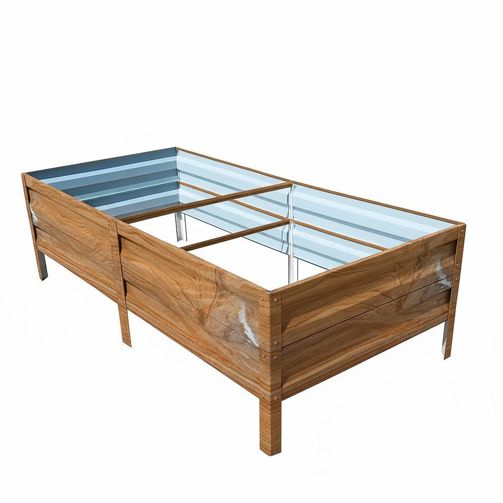 Грядка оцинкована SIMBUD 1х2х0,4 м Gold Multi