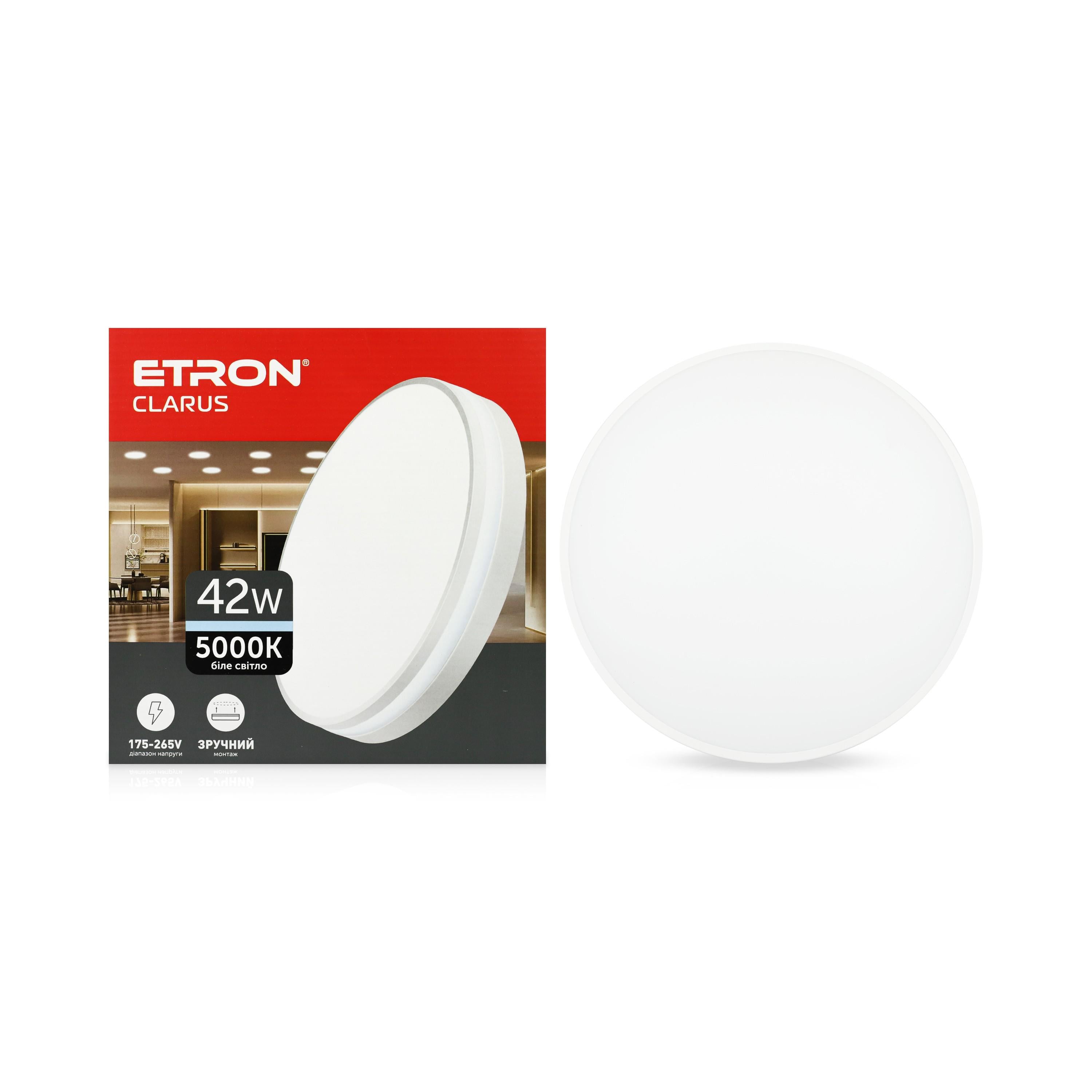 Светодиодный светильник ETRON Clarus 1-EMP-723 42W 5000К Белый (5530)