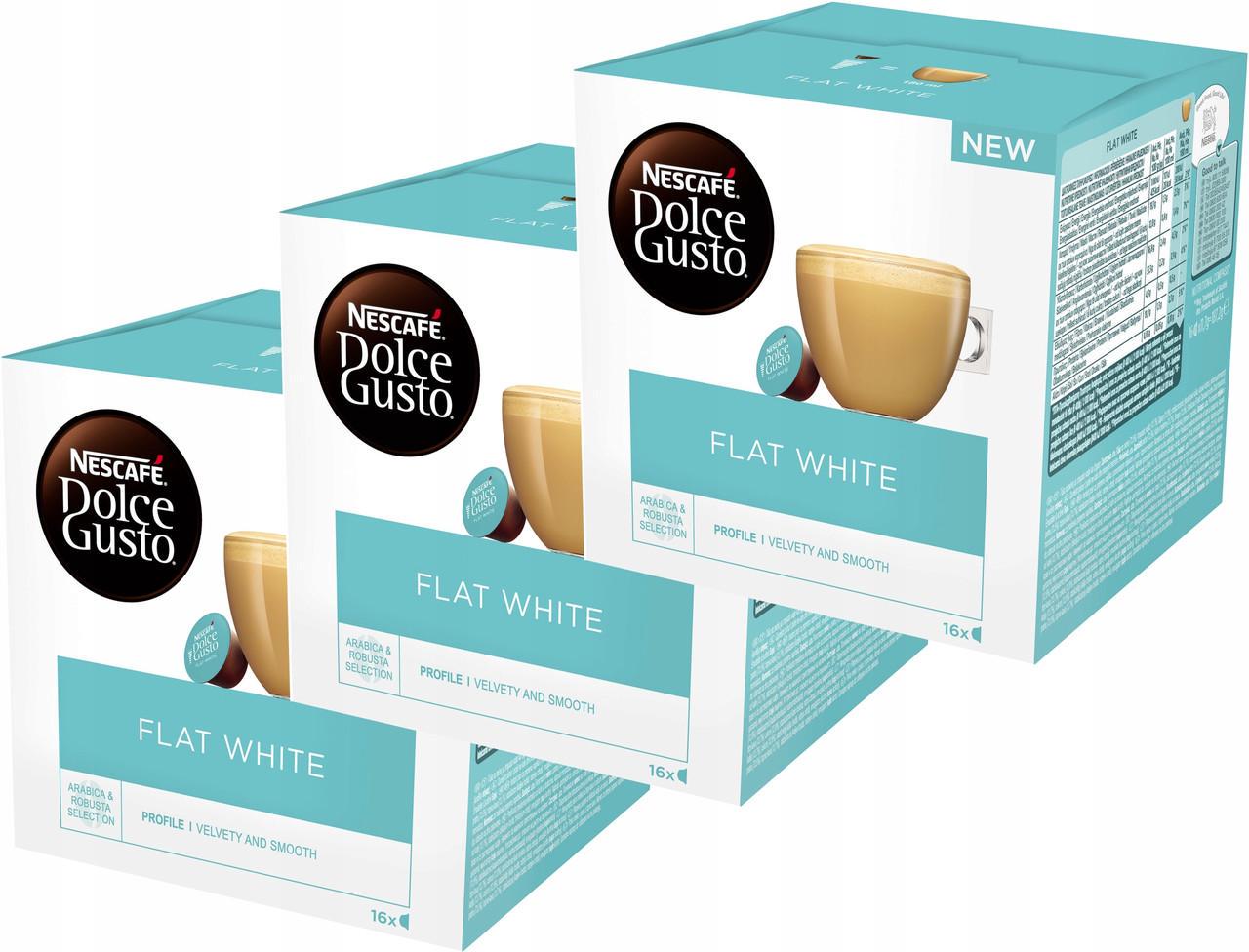 Кава Nescafe Dolce Gusto Flat White 3x16 шт. 48 капсул - фото 6