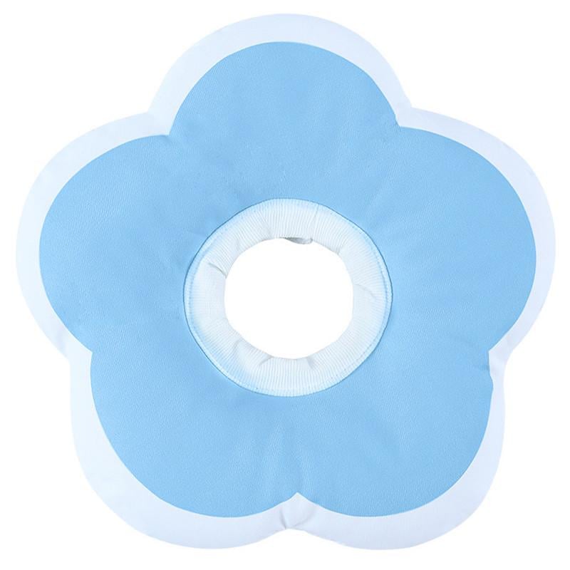 Воротник-подушка для кошек Lesko DT1018 послеоперационный мягкий L Blue (25714069)