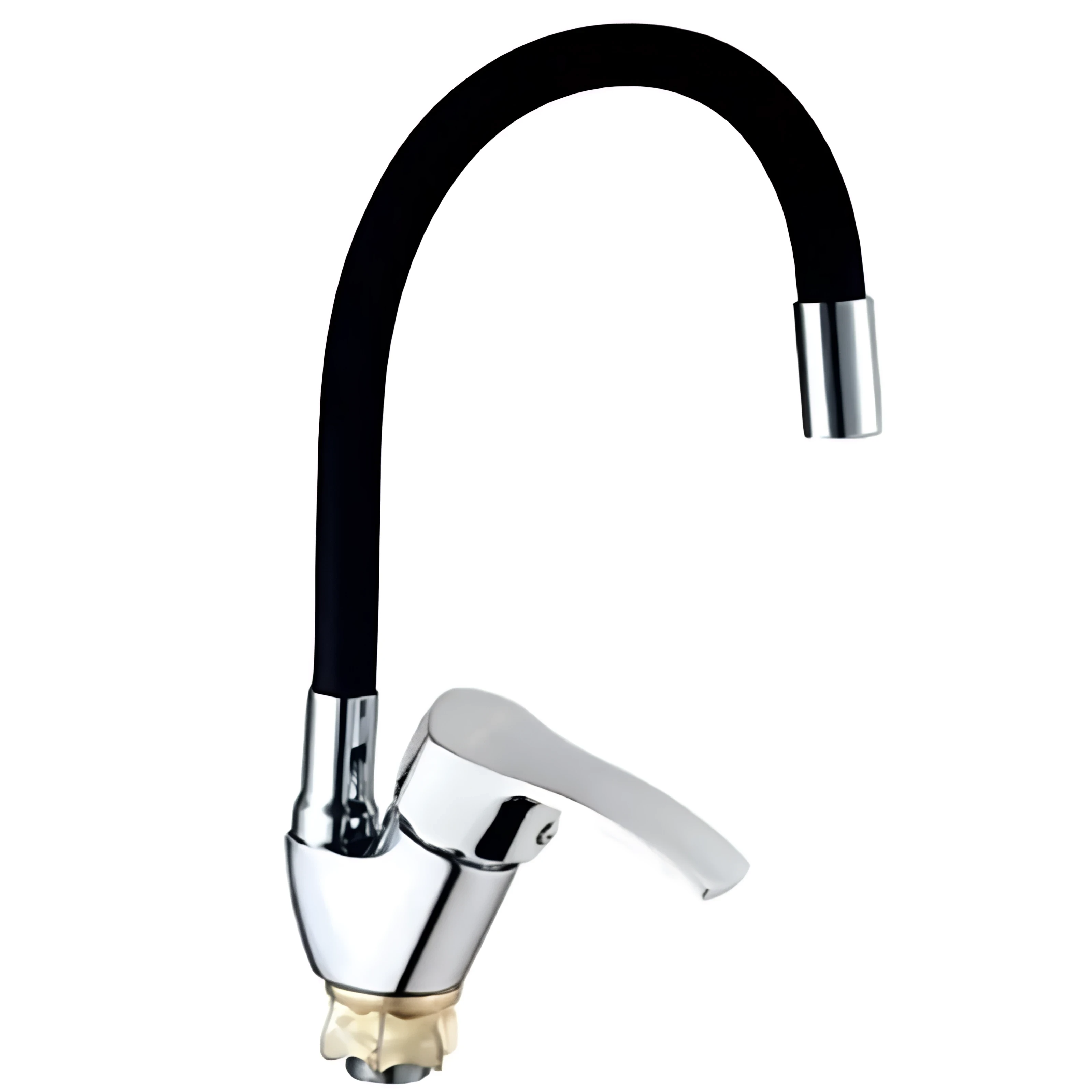 Смеситель для кухни MIXXUS YUB4-279 Reflector с силиконовым изливом Black (MI6484)