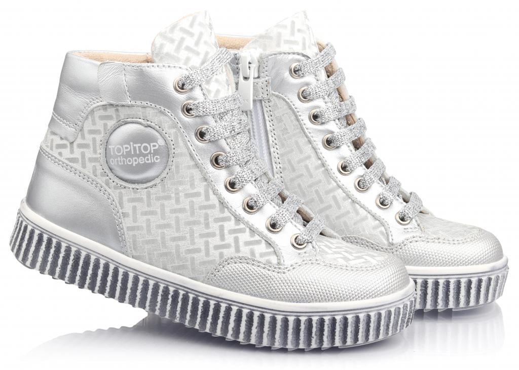 Черевики осінні Topitop для дівчаток 2794 р. 38 Сріблястий