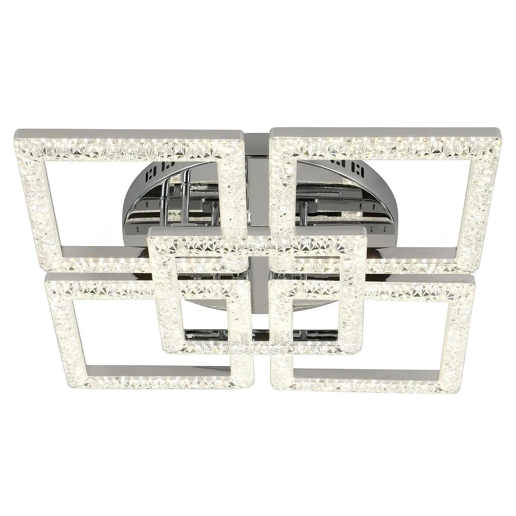 Люстра потолочная светодиодная Sirius G 2726/4+1BG CR с пультом д/у 75Wx2 3000-6500К IP20 150W Хром (00000139164)