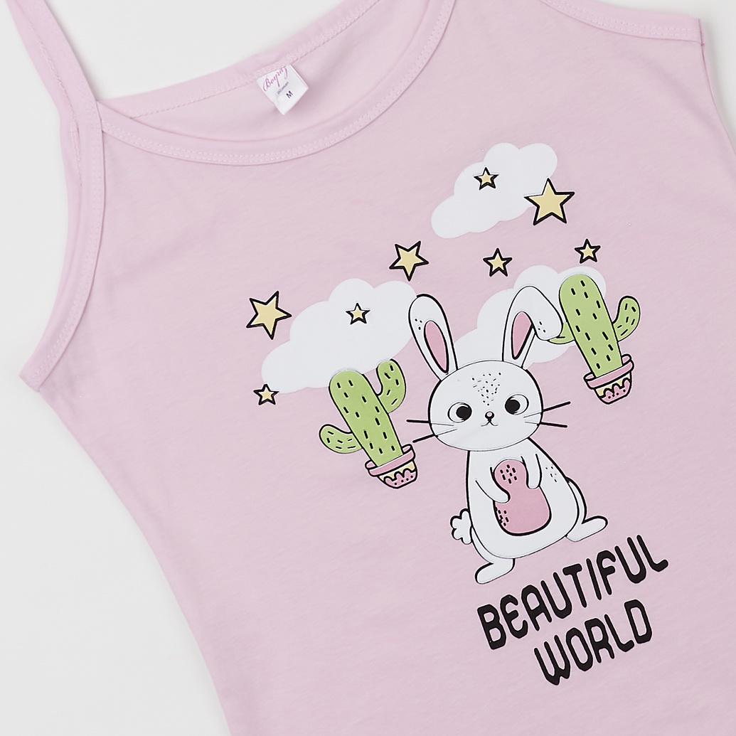 Пижама Boyraz 13519х37 майка/шорты L Розовый (177594) - фото 6 Пижама Boyraz 13519х37 майка/шорты L Розовый (177594) - фото 6