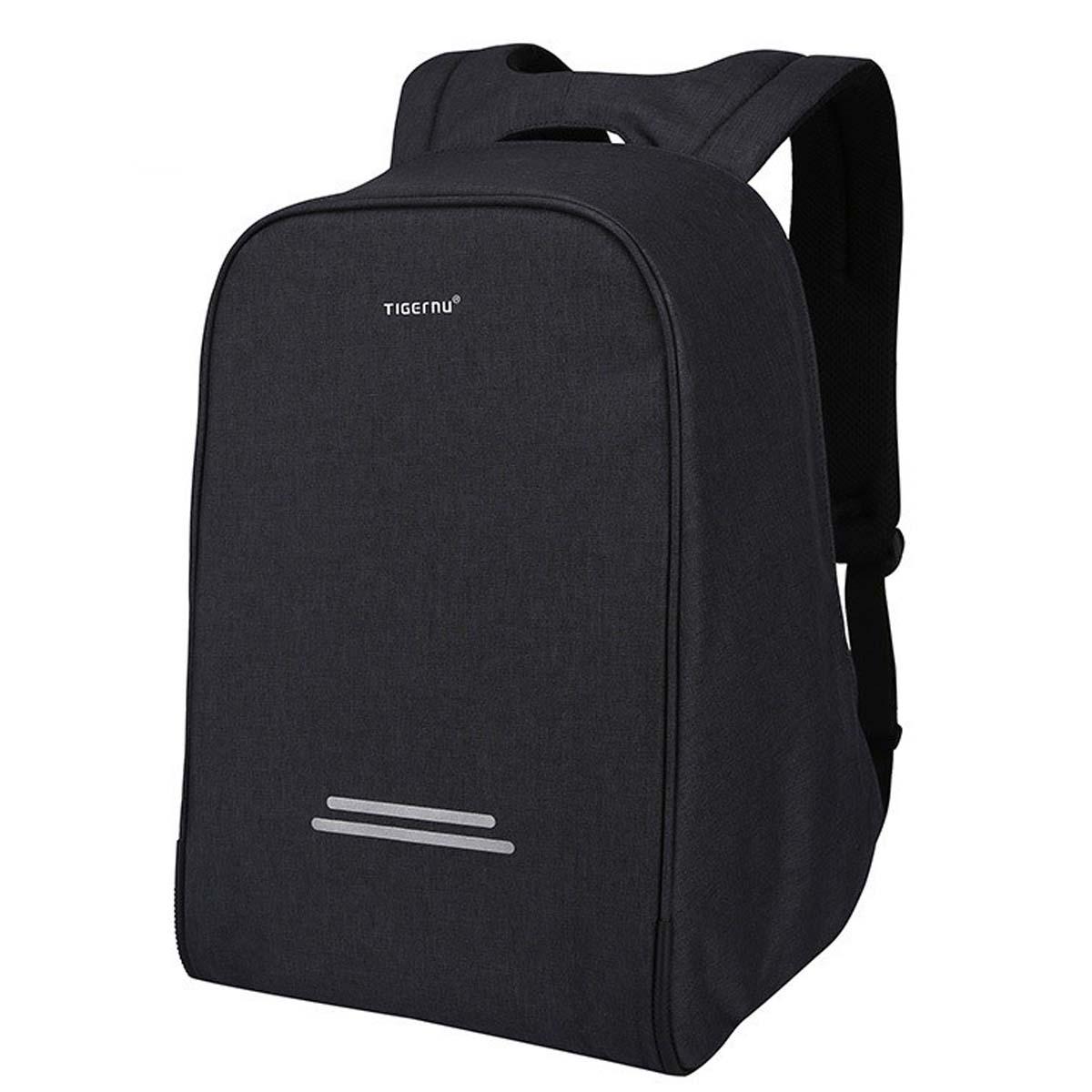 Городской рюкзак антивор Tigernu T-B3213 для ноутбука 15,6" с USB 20 л Темно-серый (TGN-T-B3213-1872)