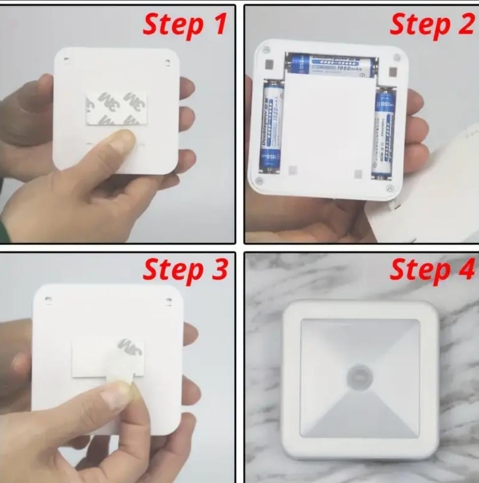 Лампа світлодіодна з датчиком руху на батарейках (2501018243) - фото 5 Лампа світлодіодна з датчиком руху на батарейках (2501018243) - фото 5