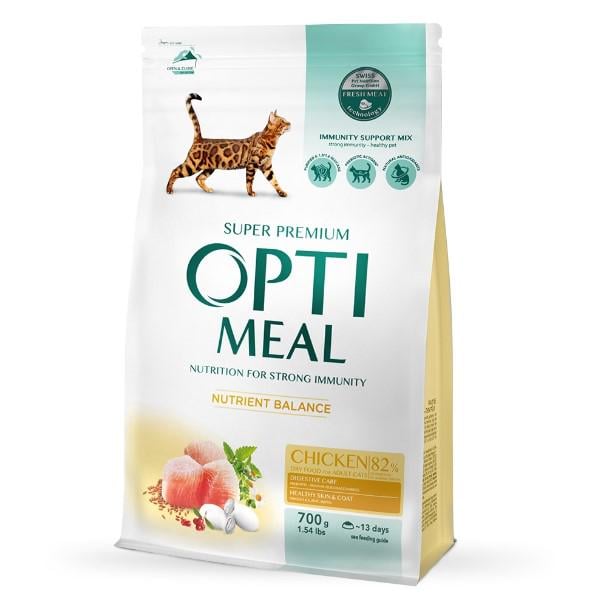 Сухой корм Optimeal для взрослых кошек с курицей 700 г (2406209484) Сухой корм Optimeal для взрослых кошек с курицей 700 г (2406209484)