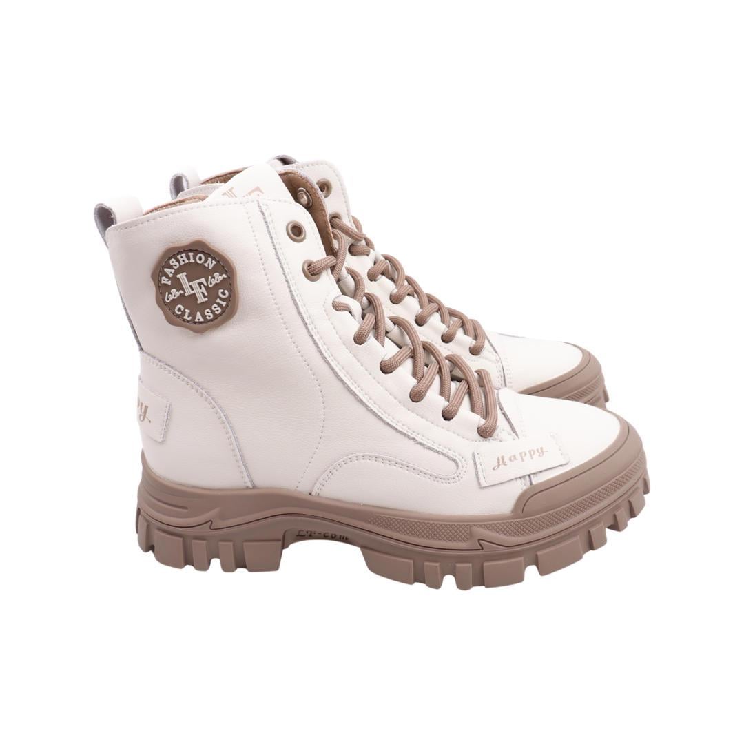 Ботинки женские Farinni из кожи р. 39 Молочный (321-22DHS)