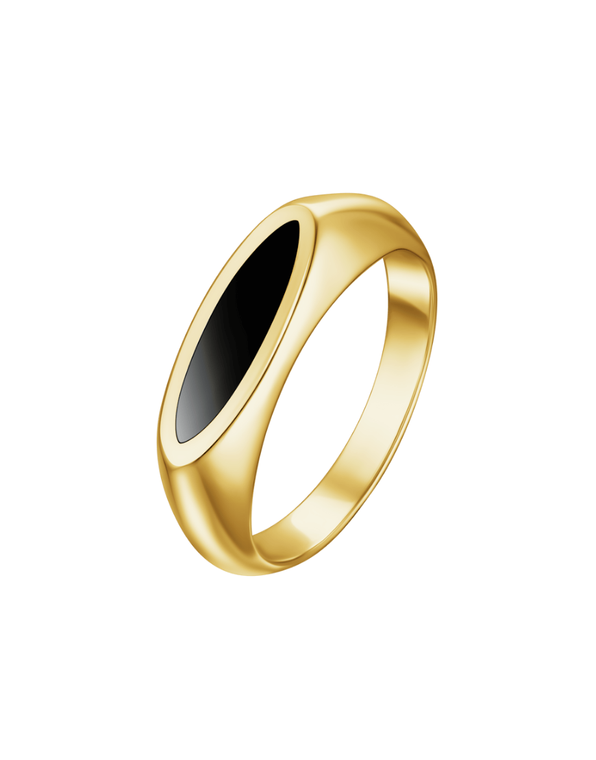 Каблучка Signet жіноча RIMMART JEWELRY золота 15.5