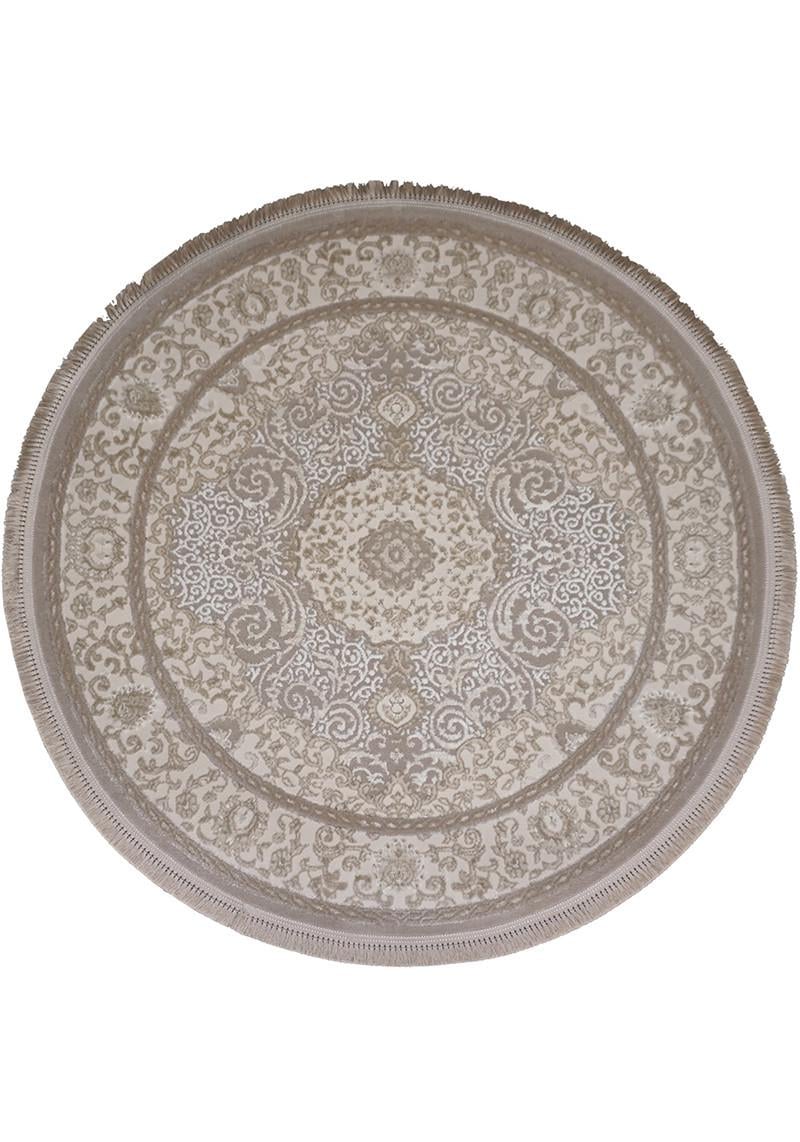 Килим з коротким ворсом Levado 08100a коло 200x200 см Light Beige (99812020)
