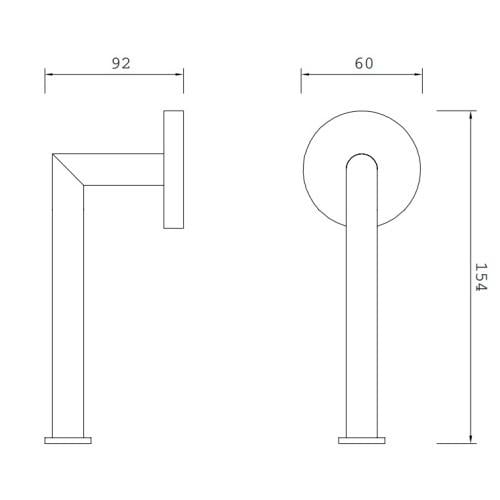 Toilet paper holder Omnires Modern Project Gold brush (MP60510GLB) - фото 2