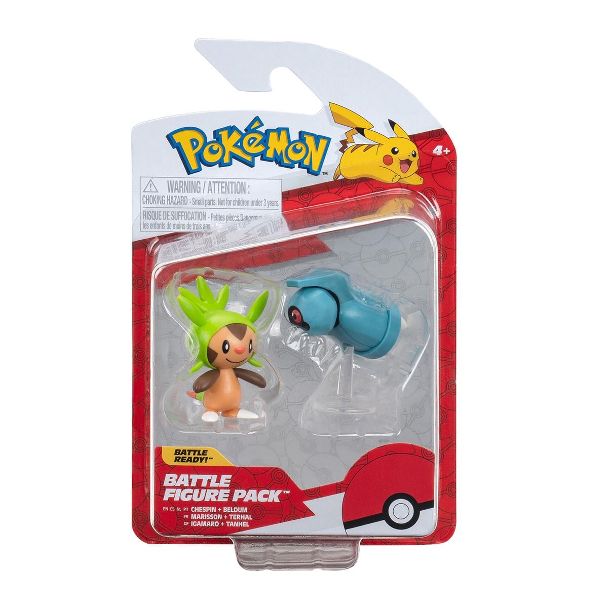 Набір дитячих ігрових фігурок Pokemon Чеспін і Белдум 2 шт. (PKW3014)