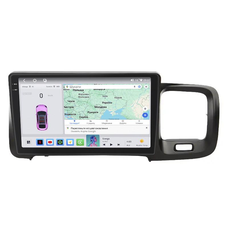 Автомагнитола штатная Lesko для Volvo S60 II Рестайлинг 2013-2018 4/64 QLED CarPlay 4G Wi-Fi GPS Prime 9" (22391860)