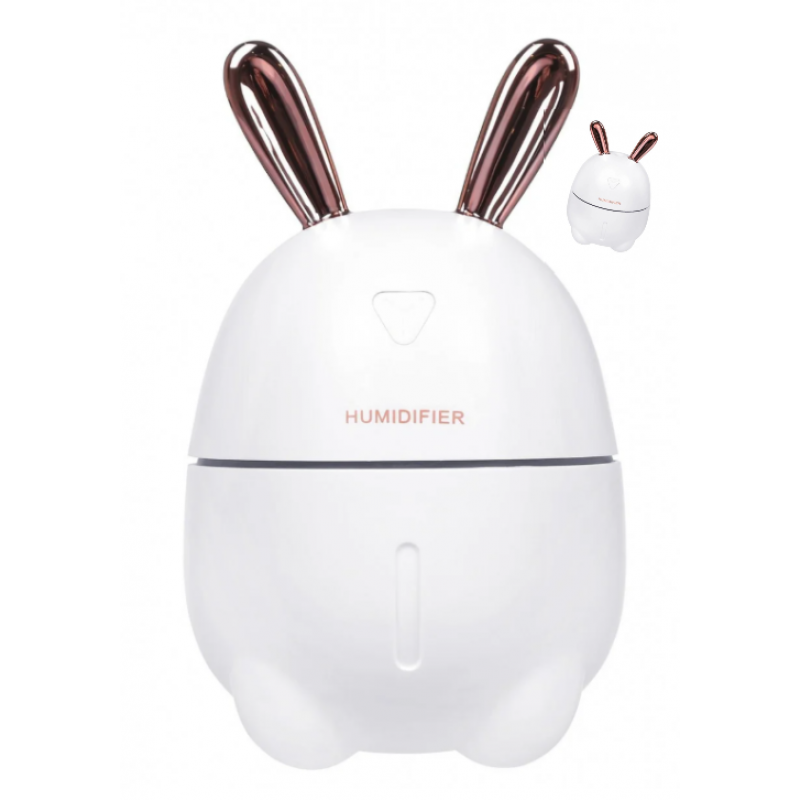 Зволожувач повітря дитячий Humidifier Rabbit 2в1 з аромадифузором та підсвічуванням White (0012) - фото 3