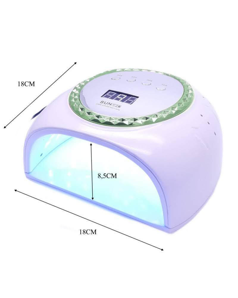 Лампа UV/LED SUN Y28 для манікюру та педикюру з дисплеєм та таймером 248 Вт Зелений - фото 2