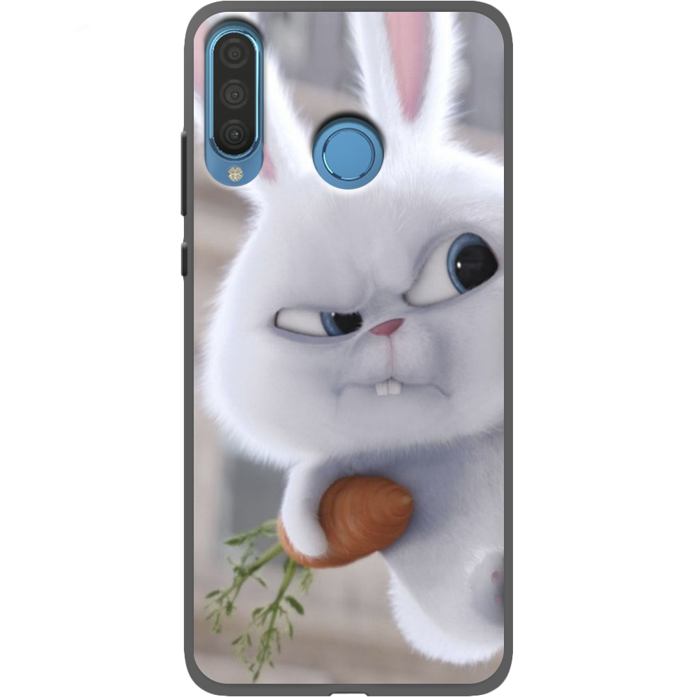 Чехол Boxface Huawei P30 Lite Rabbit Snowball Черный силикон (36871-up1116-37511)