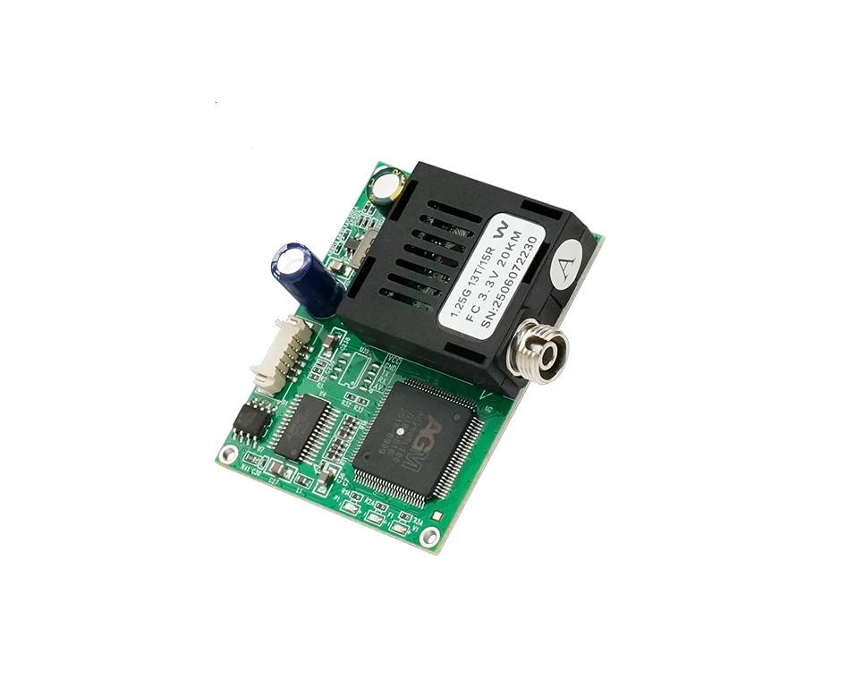 Медиаконвертер HORACO TX UART+видео в оптоволокно 20км FC/UPC одномодовый 6-57V для FPV дронов (00-00028944)