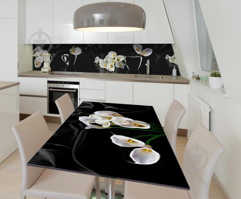 Наклейка 3Д виниловая на стол Zatarga «Томное ожидание» 600х1200 мм для домов, квартир, столов, кофейн, кафе Наклейка 3Д виниловая на стол Zatarga «Томное ожидание» 600х1200 мм для домов, квартир, столов, кофейн, кафе