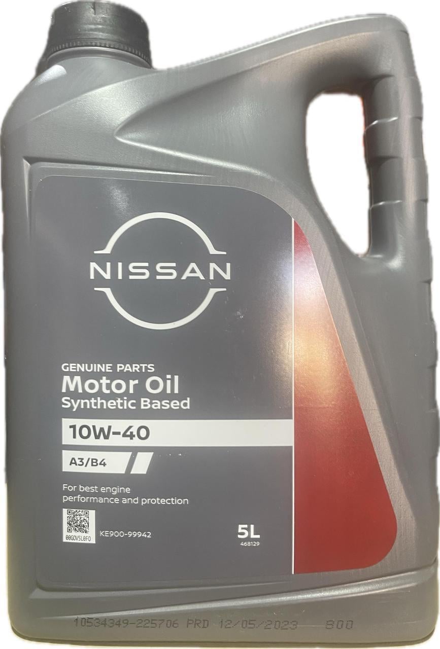 Моторное масло Nissan Motor Oil 10W-40 5 л (KE90099942) Моторное масло Nissan Motor Oil 10W-40 5 л (KE90099942)