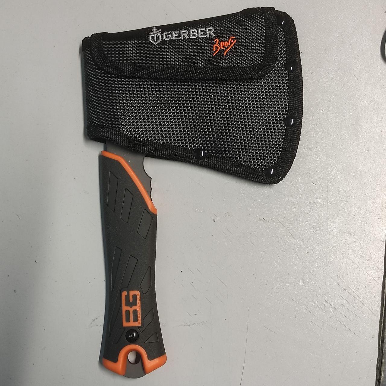 Сокира туристична Gerber ручка пластик/гума в чохлі (Gerber-2) - фото 4