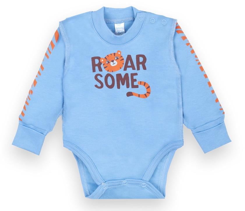 Полукомбинезон детский для мальчика GABBI BD-20-19-1 Африканская зима 62 см Светло-голубой (12338)