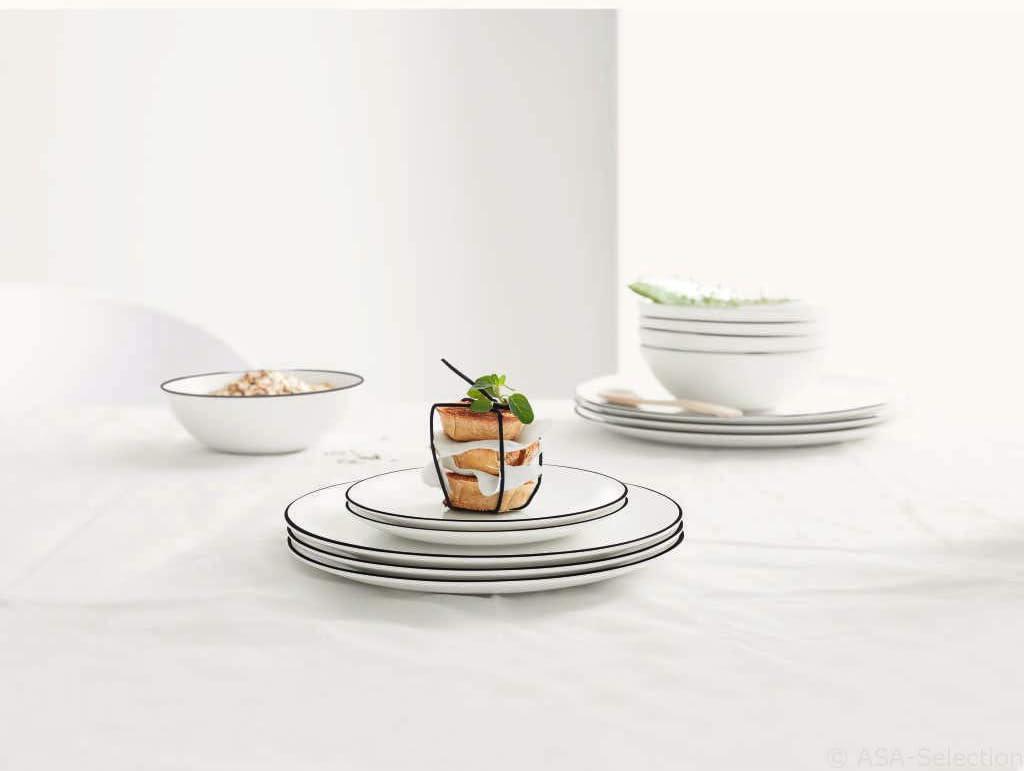 Тарілка для десерту a Table Ligne Noire ASA-Selection 21 см (1905113) - фото 4 Тарілка для десерту a Table Ligne Noire ASA-Selection 21 см (1905113) - фото 4