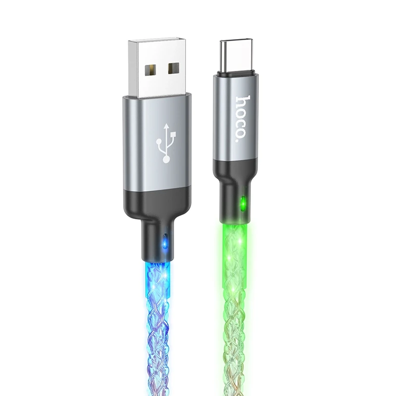 Кабель Hoco U112 Shine Led USB-TypeC (2032303813)