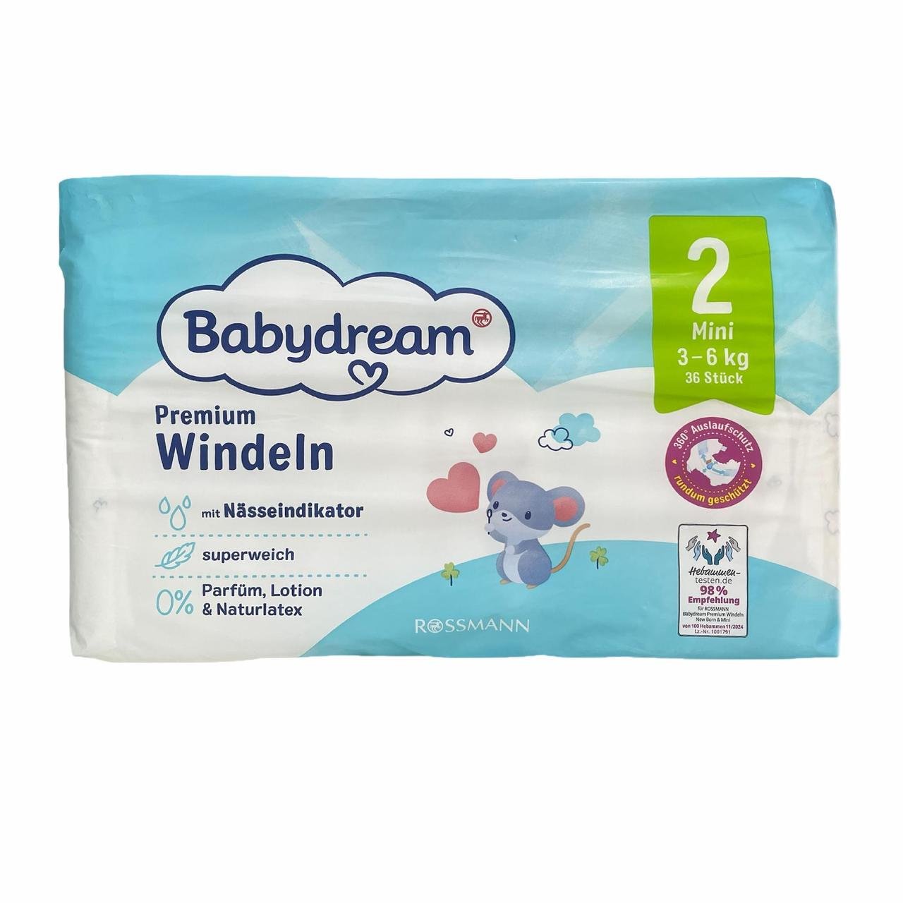 Підгузки Babydream Premium 2 3-6 кг 36 шт. (2734368709)