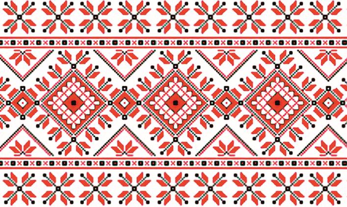 Вышиванка на авто 3D Tuning Studio Полтавская 354 1000х200х0,15 мм (1356)