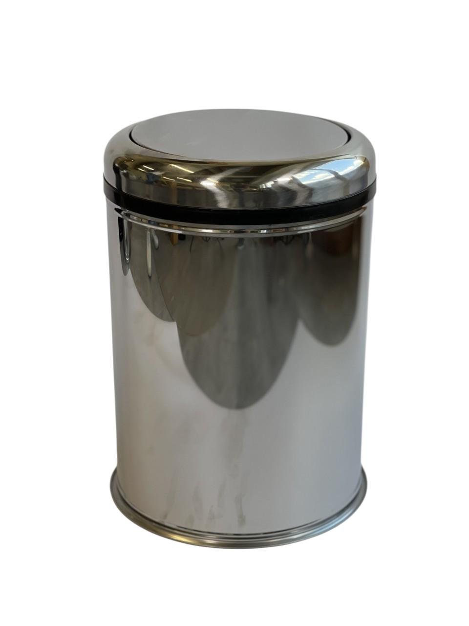 Ведро для мусора с поворотной крышкой MAXIFLOW 45 л Нержавеющая сталь (4513.0000S.430.45)