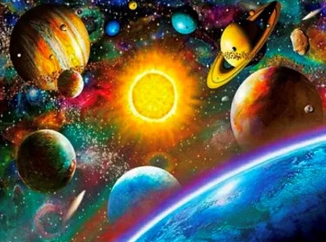 Алмазная мозаика Космическое пространство Космос галактика 5D полна на подрамнике 30х40 см (189507)
