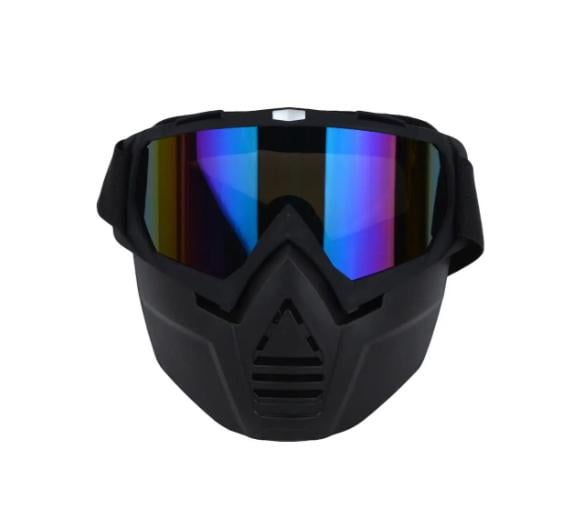 Маска для зимових видів спорту на все обличчя райдужна лінза (МГ-1019-31)
