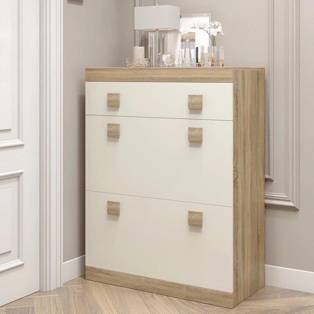 Тумба для обуви Эверест Соната ТО-800 Дуб сонома/Белый (е-20215)