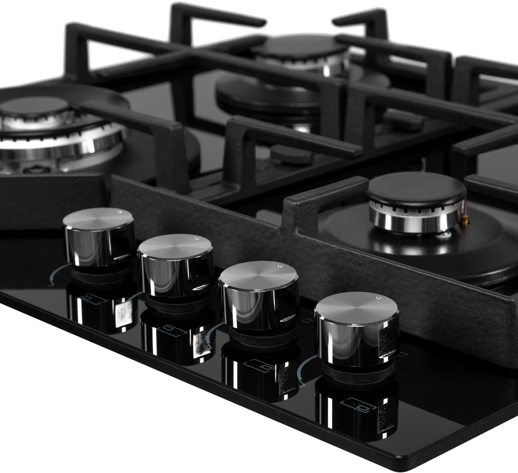 Варочная поверхность стеклянная газовая Gunter&Hauer GT 642 с турбоконфоркой - фото 3 Варочная поверхность стеклянная газовая Gunter&Hauer GT 642 с турбоконфоркой - фото 3