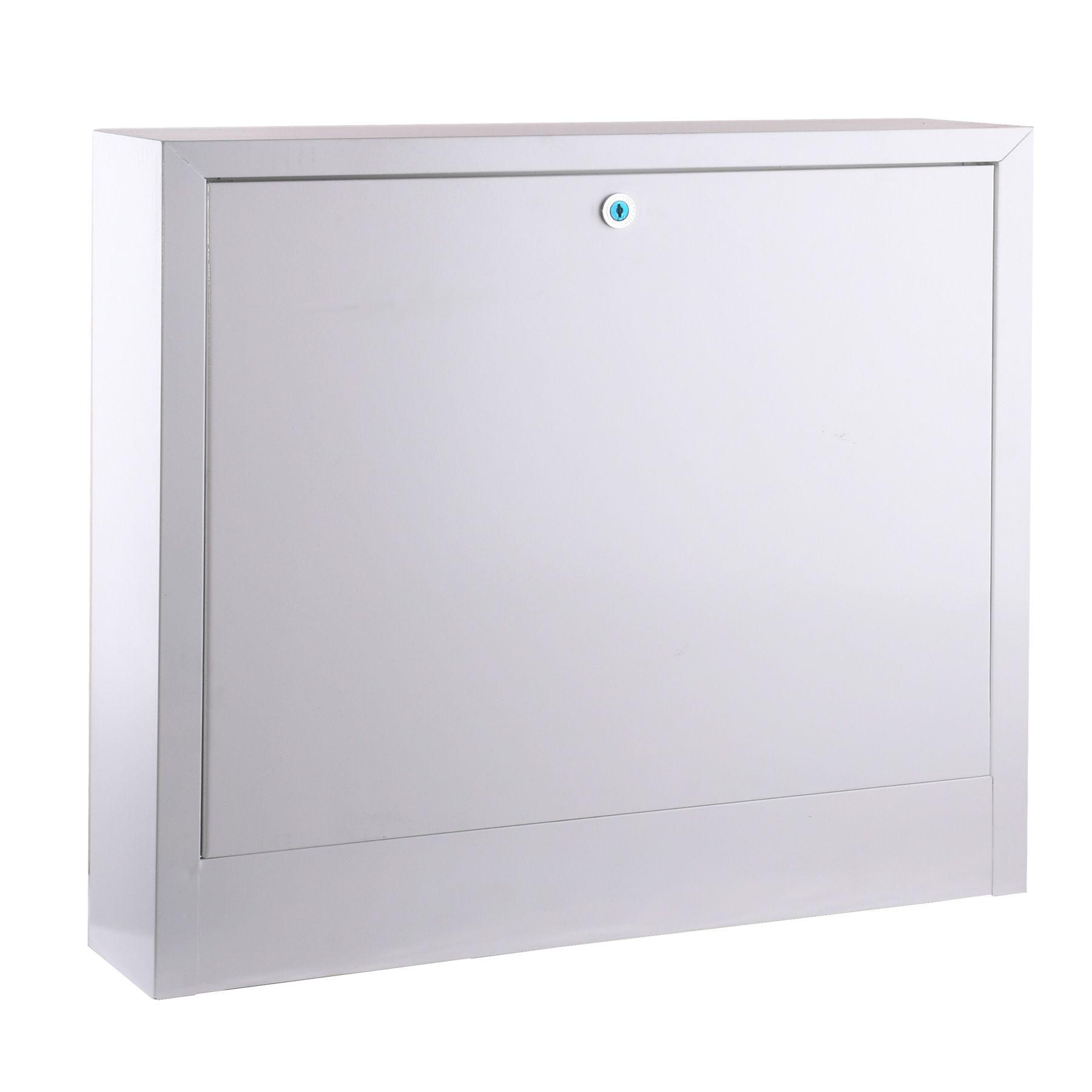 Коллекторный шкаф ECO TECHNOLOGY ШКН-4 000014643 780х580х120 мм внешний на 7 контуров Белый (105845)