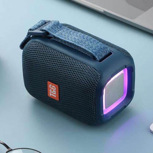 Колонка портативная Bluetooth TG339 RGB/FM/TWS 5W Blue (2135321632) - фото 1